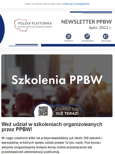 Newsletter PPBW - lipiec 2022