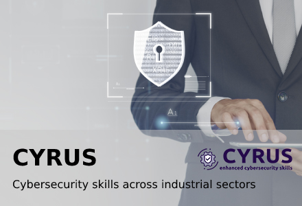 Cyrus banner with logo